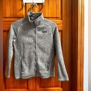 Patagonia Kids Heather Gray Fleece Jacket